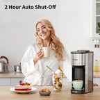 Single Serve Coffee Maker with Grinder - Beans & Ground Include Travel Mug
