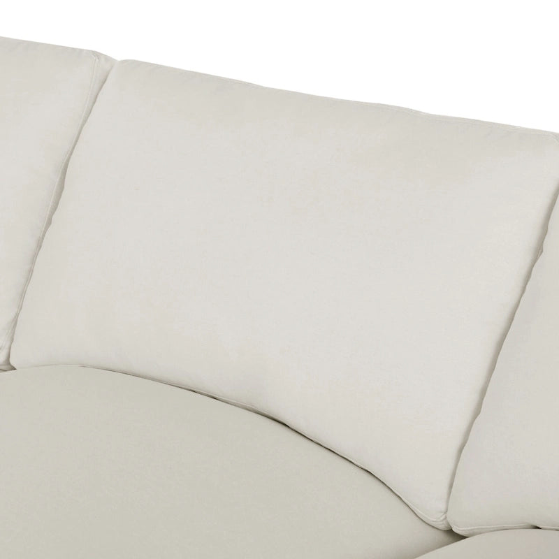 134.40 Modern U-Shaped 6 Seater Sectional Sofa with 2 Large Chaises, Removable Ottomans and Soft Cushions