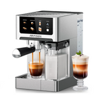 Espresso Machine with Color Touchscreen, 20 Bar Cappuccino Latte Machines with Automatic Milk Frother