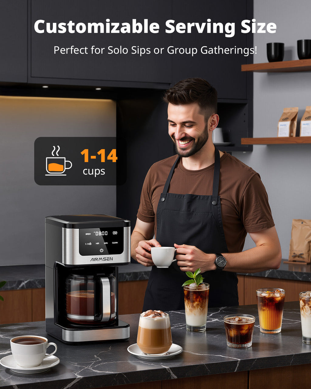 14-Cup Programmable Coffee Maker HR-CM306