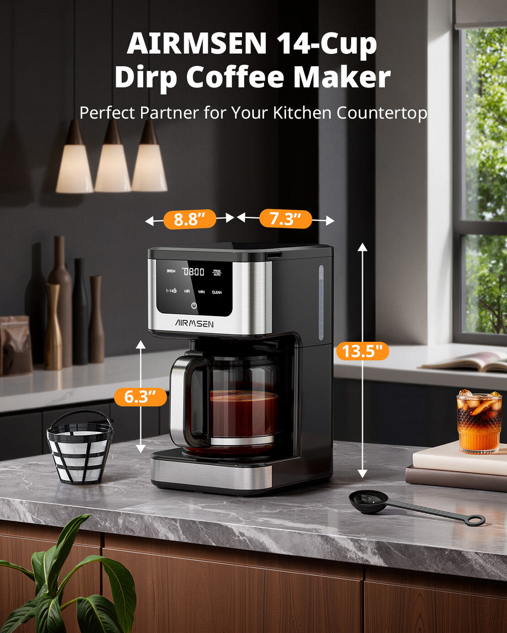 14-Cup Programmable Coffee Maker HR-CM306