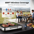 600FT Wireless Meat Thermometer with Standalone Display, Bluetooth 5.4