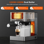 Espresso Machine with Color Touchscreen, 20 Bar Cappuccino Latte Machines with Automatic Milk Frother