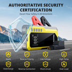 4500A Car Jump Starter with 190PSI Air Compressor, 88Wh Lithium Battery