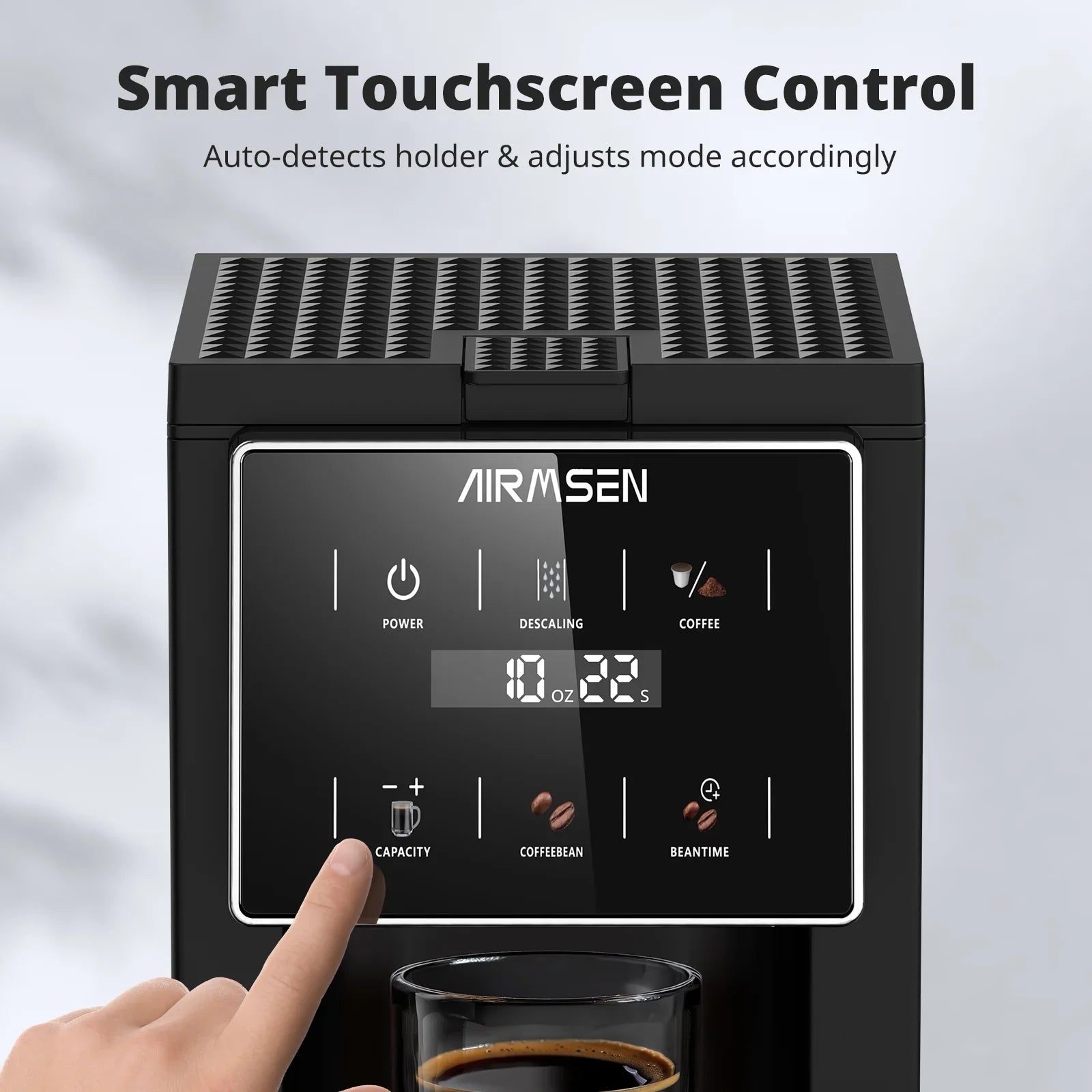 Single Serve Coffee Maker with Grinder - Grinder for K Pods, Ground Coffee, Teas