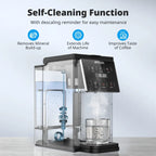 Single Serve Coffee Maker with Grinder - Grinder for K Pods, Ground Coffee, Teas