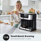 12-Cup Drip Coffee Maker with K Cup Combo, Programmable Coffee Machine, Single Serve or Coffee Pot