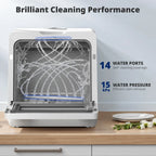 Countertop Dishwasher with Salt Chamber, 5L Built-in Water Tank, TDQR09