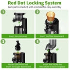 Cold Press Juicer Machine with Big Wide 82mm Chute, BPA-Free