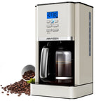 Drip Coffee Maker - 12 Cups Programmable, Stainless Steel