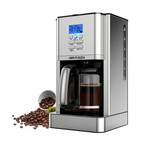 Drip Coffee Maker - 12 Cups Programmable, Stainless Steel